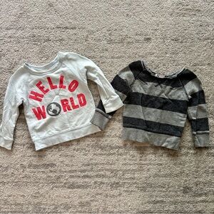 KIDS: two long-sleeve tops